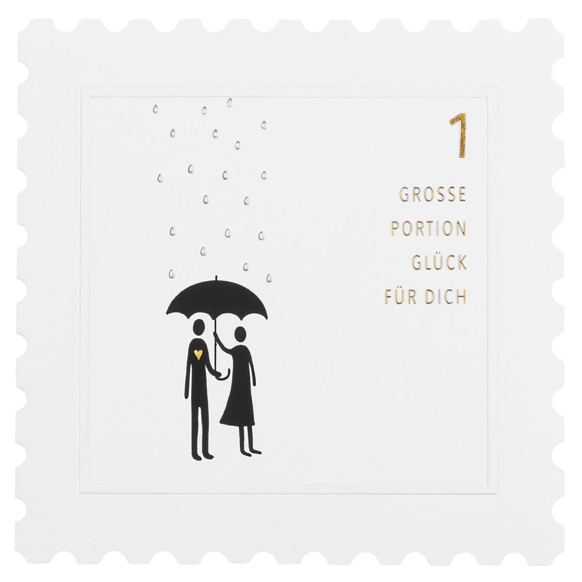 'BRIEFMARKENKARTE | PORTION LIEBE'