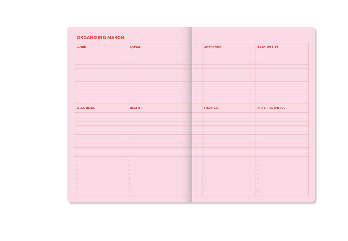 'KALENDER 2027 - ROSA-ROT'