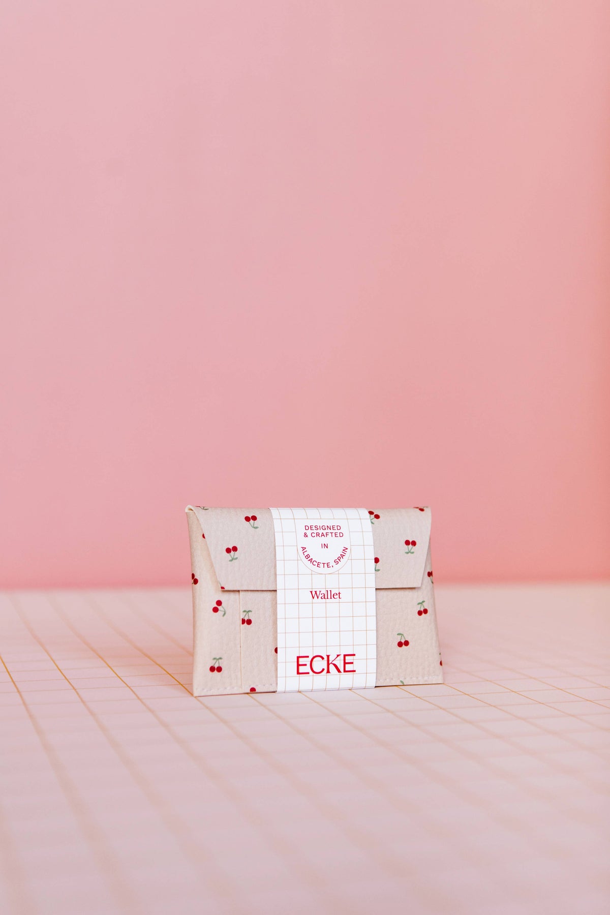 ECKE Nude-Kartenetuis mit Kirschmotiv