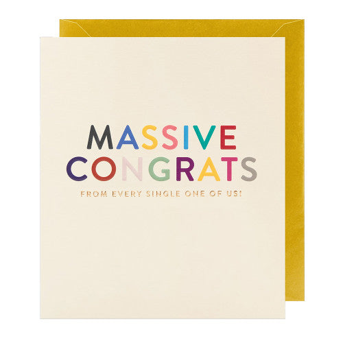 'MASSIVE CONGRATS'