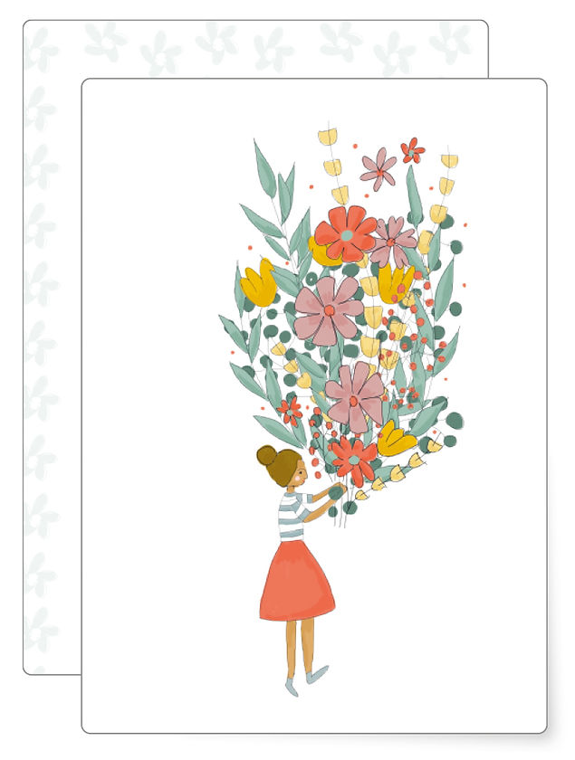 'MÄDCHEN MIT BLUMENSTRAUß'