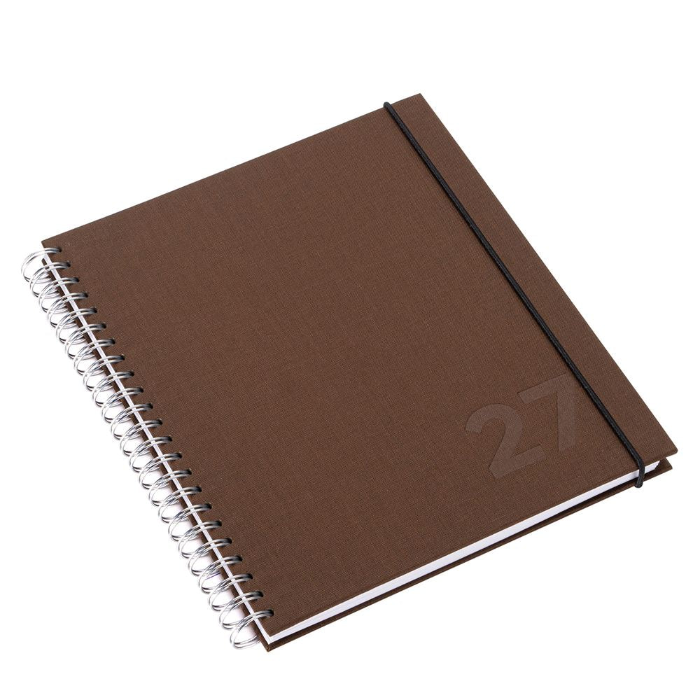 KALENDER '2027' | WIRE-O | 170X200 MM | COFFEE