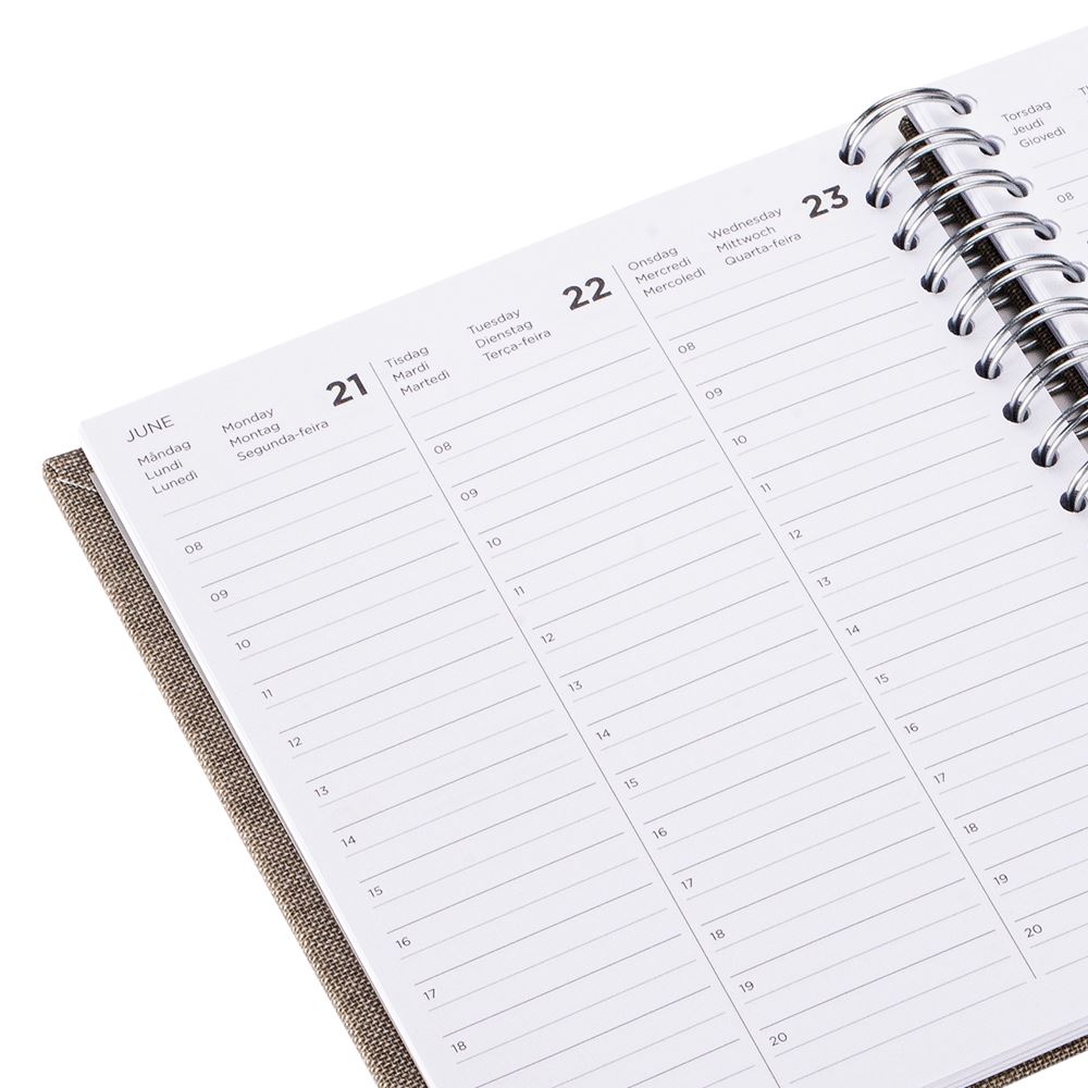 KALENDER '2027' | WIRE-O | PEBBLE GREY